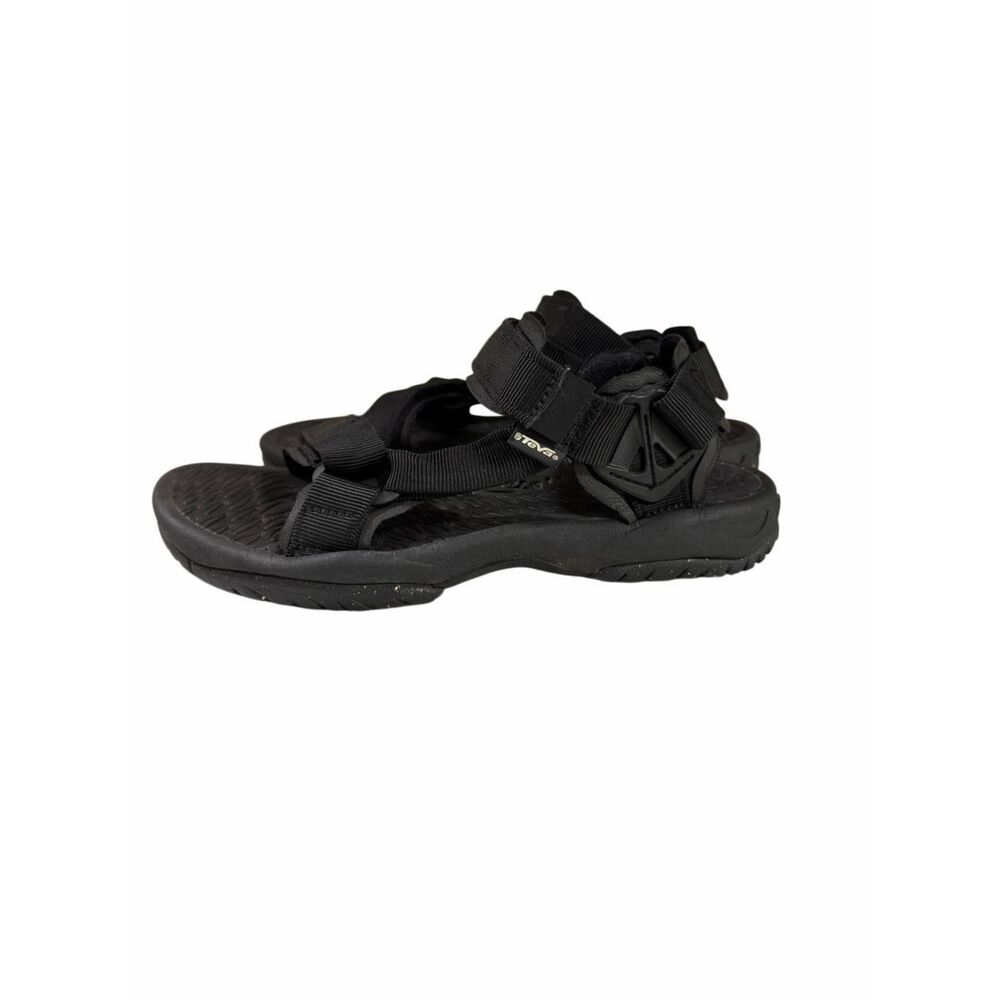 Teva Men’s Size 9 Spider Rubber Shoc Pad Sandals All Black